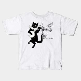 Cat The Meowsician - Music Lover Kids T-Shirt